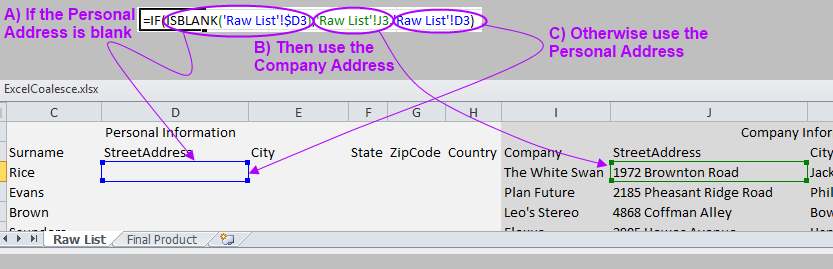 Deconstructing the formula Excel Formula Diagram